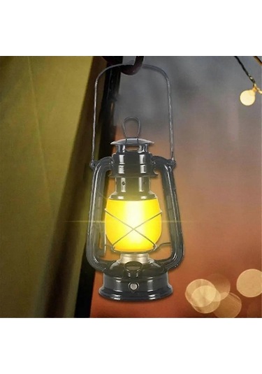 Bloomnest Taşınabilir Kamp Lambası Usb Şarj Edilebilir Asılı Feneri, Uzaktan Kumandasız Dinamik Alev Işığı, Pil İle Çalışan B G758 Asorti Asorti Çok Renkli