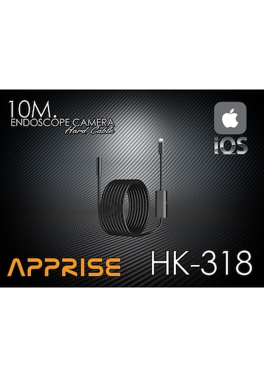 Apprise Hk-318 Apple Uyumlu iPhone Endoskop Yılan Kamera 10 Metre