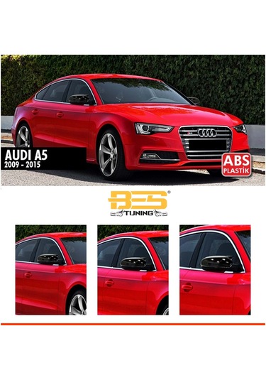 A5 B8 Batman Yarasa Sinyalli Ayna Kapağı Piano Black / 2009-2015