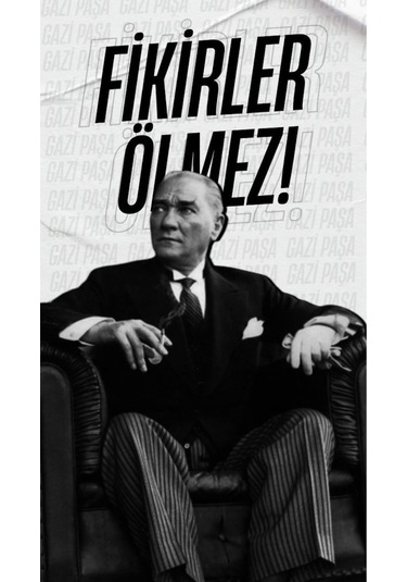 Fikirler Ölmez Kanvas Tablo Canvas Duvar Dekarasyon Duvar Süsü Ölçü Seçmeyi Unutmayınız :