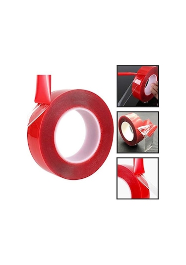 Çift Taraflı Bant 10 MM x 10 M Güçlü Tutuş Su Bazlı