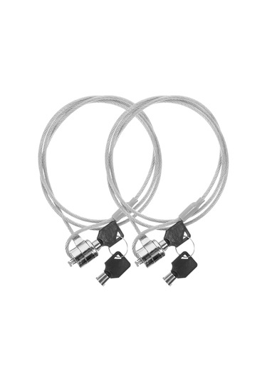 2 Takım Dizüstü Bilgisayar Kilidi Güvenlik Kablosu 1.2 M Dizüstü Bilgisayar