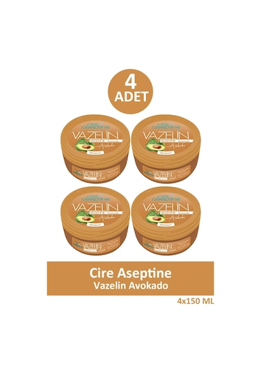 Cire Aseptine Vazelin Avokado 150 Ml 4 Adet