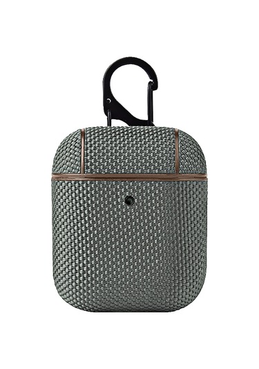Airpods Uyumlu 1/2 Gri İçin Kancalı İş Bezi Kulaklık Koruyucu Kılıf Gri