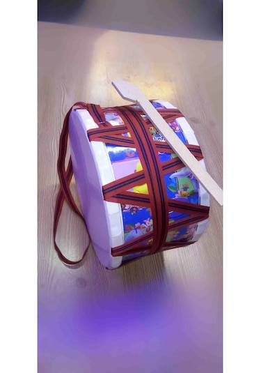 Oyuncak Davul Ve Tokmağı 25 Cm Ahşap