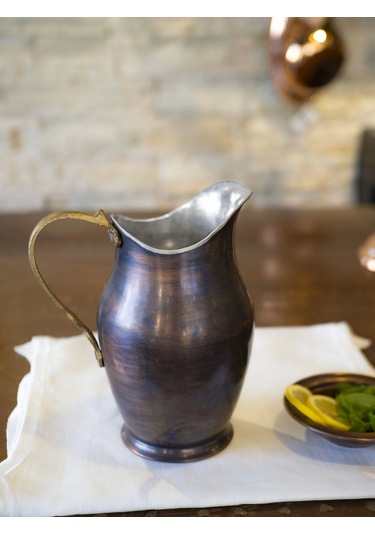 Bakır Sürahi Antalya Model Oksit Renk