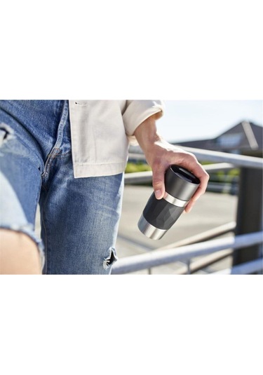 Tefal 6 Saat N21601 Travel Mug Compact Termos 0,3 L Siyah Siyah İçecek Kamp 0,30 L Paslanmaz Çelik Isı Ya Siyah