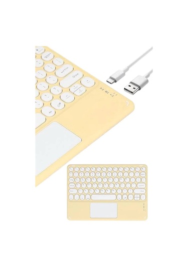 Ceylan Adam Touchpad Uyumlu Bluetooth Klavye Slim Kablosuz Wifi Q Klavye
