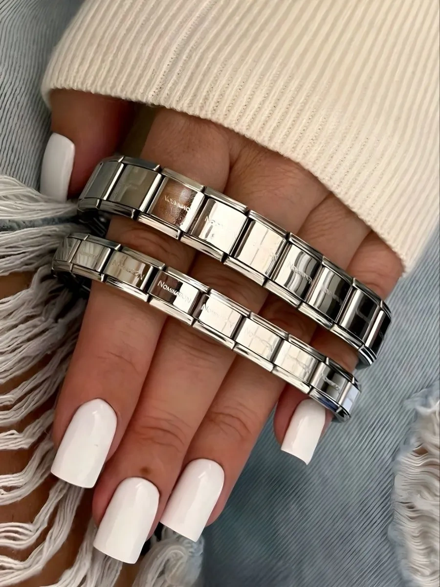 Vally Tıme Nomination Nomineyle 2 Adet Çift Bilezikler 451236915 Gri