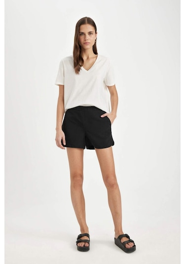 DeFacto Regular Fit Deniz Şortu-Fall in Love T5639AZ24SMBK27 Siyah DeFacto Regular Fit Deniz Şortu-Fall in Love T5639AZ24SMBK27 Siyah