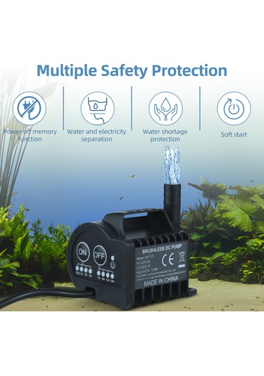 Yunboo 5v Usb Mini Su Şurubu, 4 Modlu Zamanlama Ve Hız Kontrolü, 600l/h Akış, 2.2m Yükseliş, Sünger Tabanlı, Akvaryum/baraj İçin