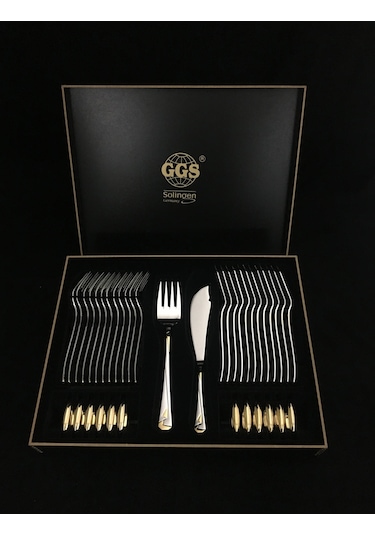 Bianca Mat Altın Solingen 38 Parça Balık Seti