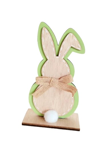Homyl Paskalya Tavşanı Süslemeleri Zanaat Parti Hediye Yeşil