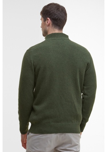 Barbour Essential Lambswool Half Zip Kazak Ol54 Mıd Olıve Ol54 Mıd Olıve