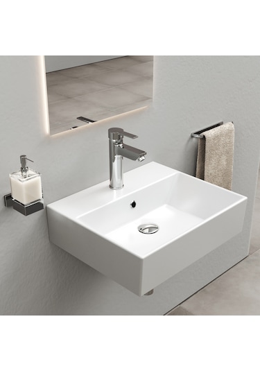 Nuss Safir Lavabo Bataryası- Krom Krom