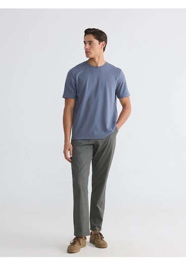 Lc Waikiki İndigo Loose Fit Basic Dry Touch Tişört Indigo