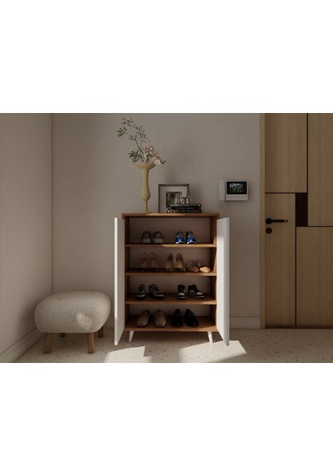 Kardiya Çok Amaçlı Dolap Marbella Kiraz-beyaz Beyaz