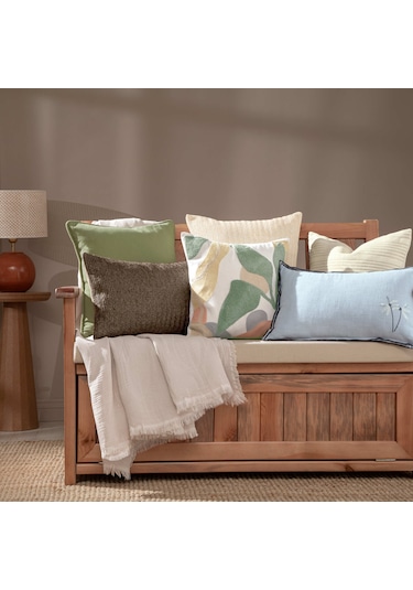 Linens Coastal Kırlent Kılıfı 45x45 Cm Bej