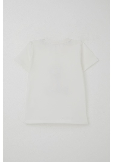 Breeze Erkek Bebek Şortlu Takım Havalı Ayıcık Baskılı 9 Ay-3 Yaş, Ekru Ekru