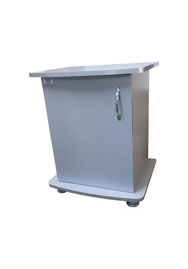 Kanki Pet İthal Oval Mdf Gri Akvaryum Sehpası 52 x 45 x 67 CM