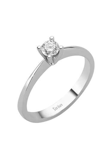 Sirius D Renk 0,24 Karat Pırlanta Tektaş Yüzük 0804R0148