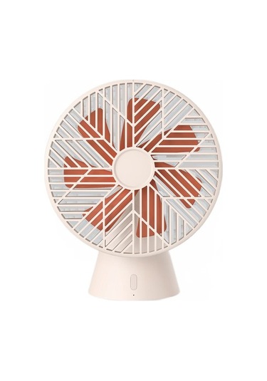 Masaüstü Fan Rainforest Versiyonu Şarj Edilebilir El Fan Çıkarılabilir Mini Sessiz Fan Soğutucu Ev Ofis Açık Hayranları 6551 Beyaz