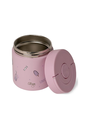 Citron Vakumlu Paslanmaz Çelik Yemek Termosu 350 Ml - Unicorn Pembe