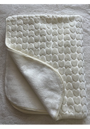 Kalpli Kışlık Golden Battaniye 100 120 Cm Krem
