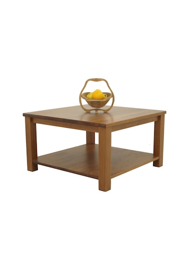 Doğal Masif Ahşap Kayın Orta Sehpa