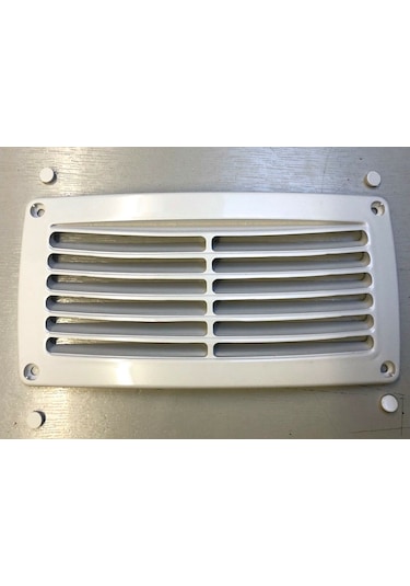 Abs Plastik Havalandırma Izgarası 206x106 MM Beyaz Karavan Tekne