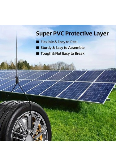 Chuangyinshop 1 Parça Kalaylı Bakır Panel Uzantı Kablosu 10awg Red 40ft 36v Çalışma Voltajı