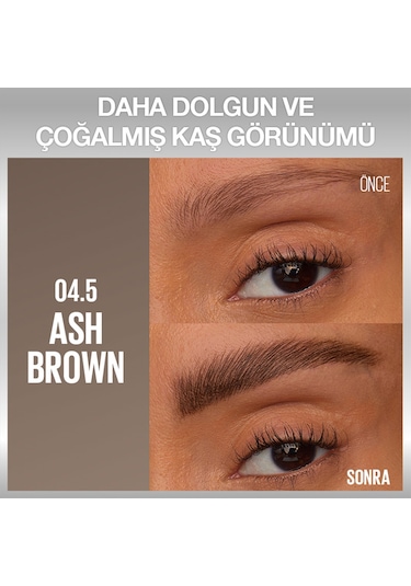 Maybelline New York Brow Insert Çift Uçlu Kaş Kalemi 04.5 Ash Brown