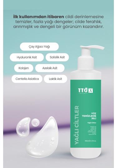 Tto-x Yüz Temizleme Jeli Yağlı Ciltler 200 Ml
