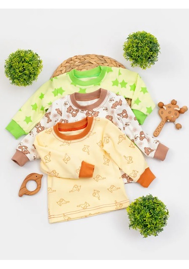 Ivanovo Kids Yenidoğanlar İçin 3'lü Hırka Takımı 279338248 Yeşil