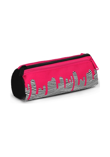 Coral High Pembe Siyah Beyaz Desenli 3 Lü Okul Çanta Seti Set0123678 Pembe - Siyah