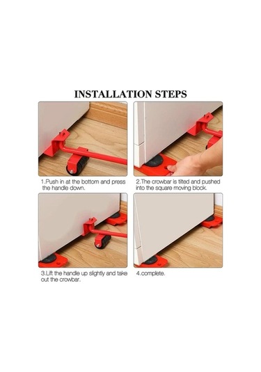 Novahub Zahmetsiz Ağır Mobilya Taşıma Kiti, Kolay Kaldırma & Taşıma, 150kg Kapasite, Kullanışlı Ağır Hizmet Tekeri -