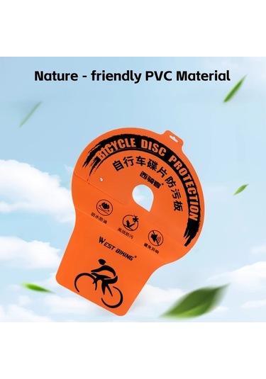 Willowhaven West Biking Bisiklet Disk Fren & Zincir Koruyucu Style B Çamur Yağmur Dayanıklı Pvc