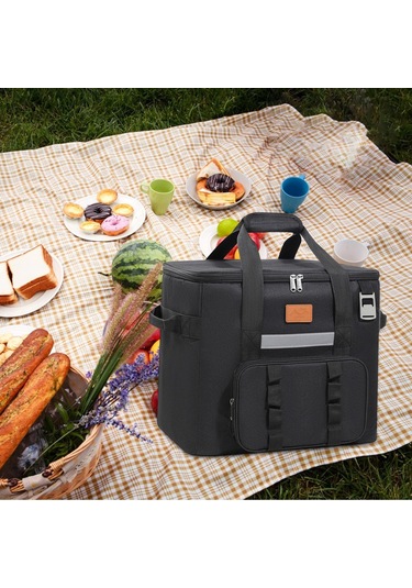 Suntek Serin Çanta Yetişkinler Sıcak Soğuk Gıda Termal Siyah Siyah