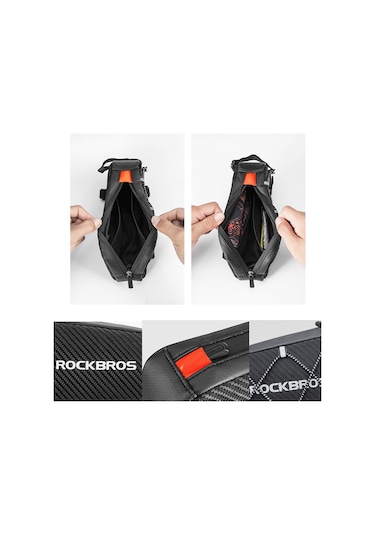 Rockbros Yansıtıcı Çerçeve Tüpü Büyük Kapasiteli Bisiklet Ön Çanta Çok Renkli