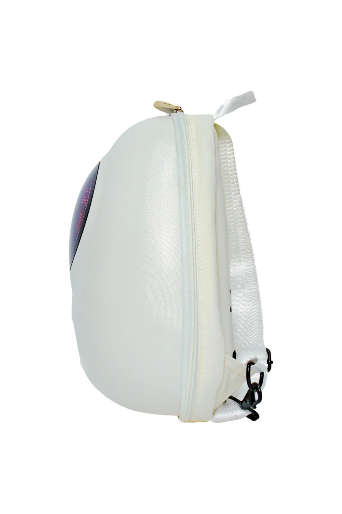 Led Big Eyes Akıllı Çocuk Sırt Çantası Sert Kasa, Usb Şarj Girişli Beyaz