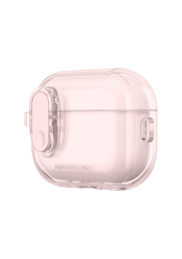 Airpods Pro 2 Kılıf Amazingthing Magnetik Kilit Tasarımlı Minimal Serisi Kılıf Pembe