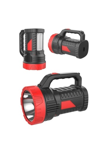 Silver Projektör 15w Led Şarjlı El Feneri Ve X2 Tüp 26smd Led Çift Yönlü - 9009613805331ynt Çok Renkli