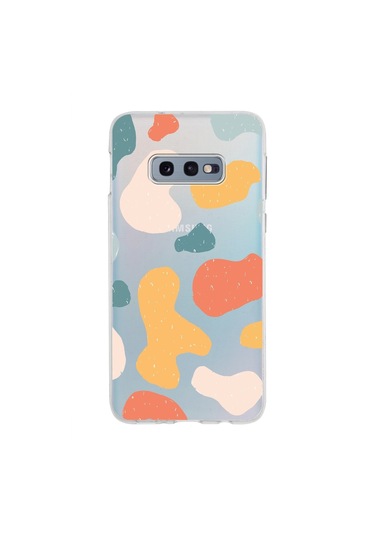 Samsung Galaxy Uyumlu S10e Kapak Grunge Tasarımlı Şeffaf Silikon Kılıf Şeffaf