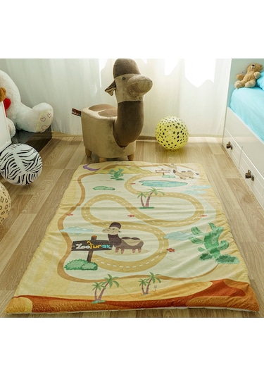 Zooturak Peluş Çocuk Matı Deve Eljamal 100cm x 150cm