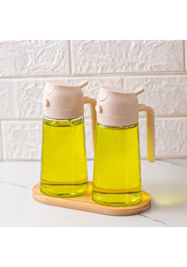 Porsima Alk-3154 Çok Amaçlı Cam Sprey Şişe -yağlık Limon Sirke Sos Püskürtücü, Sızdırmaz Standlı Yağlık Krem Krem