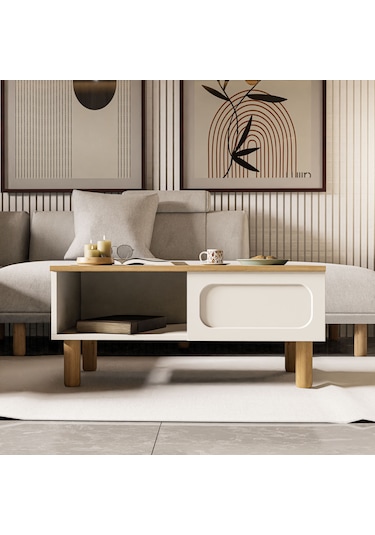 2100 Monza Membran Bohem Orta Sehpa Sepet-beyaz