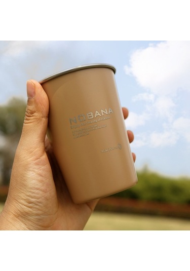 Nobana 4Pcs Kamp Bardağı Bardak Bpa Içermeyen Fda Sertifikalı 304 Paslanmaz Çelik Saklama Çantası Ile Içme Bardağı - Wilderness Style