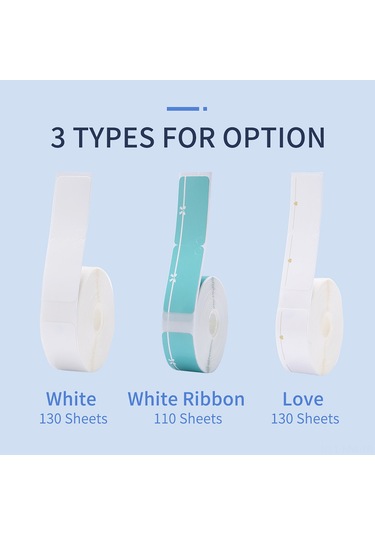 Moveevo Gümüş Ve Jadeiçi İçin Isı Teknolojili Etiket Kağıdı - Suya Dayanıklı, Kesilmez, Kolay Asma, 14x50-130 Beyaz 1 Rulo