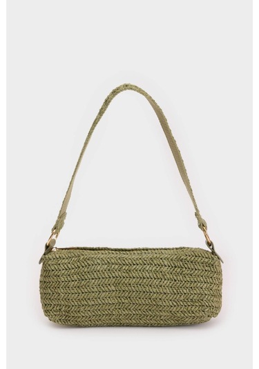DeFacto Kadın Hasır El Çantası B9034AXNSGN2 Yeşil