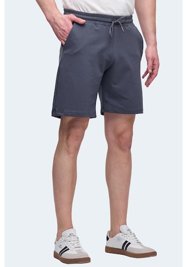 Slazenger Vardah 2 Li Set Erkek Cepli Şort Siyah - Koyu Gri